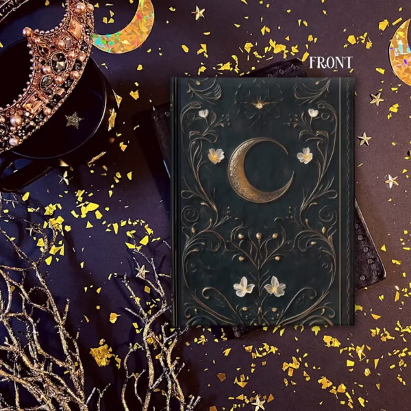 Dark Celestial Blank Commonplace Spellbook Journal
