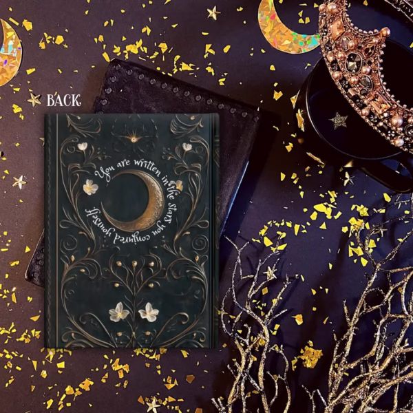 Dark Celestial Blank Commonplace Spellbook Journal