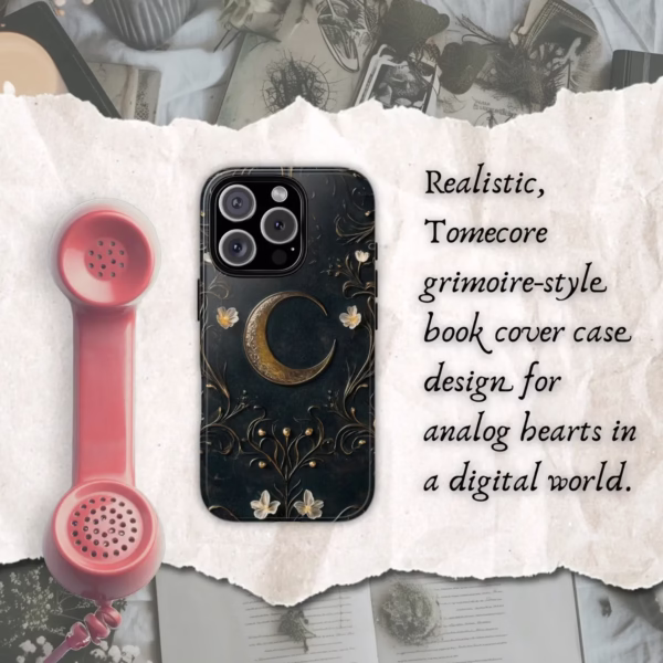 Dark Celestial Spellbook Tough Phone Case | Book of Shadows Aesthetic - Image 6