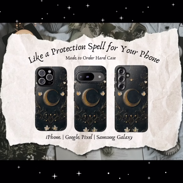 Dark Celestial Spellbook Tough Phone Case | Book of Shadows Aesthetic - Image 9